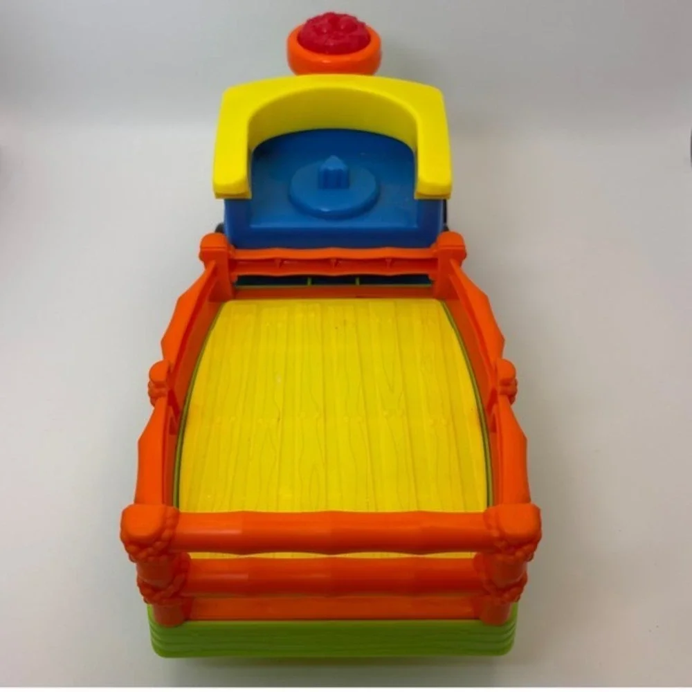 Fisher Price Little People Choo Choo Zoo Train Blue Green Orange Toy Engine Car